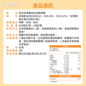 悠活原力-80%深海黃金魚油軟膠囊(60粒) (4)