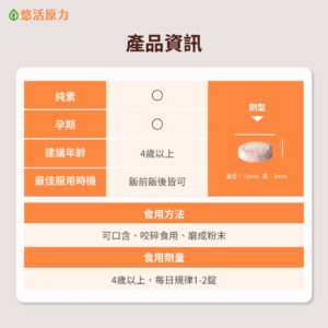 悠活原力-小悠活兒童葉黃素咀嚼錠（60粒） (5)