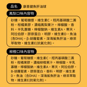 康喜健 魚肝油球(5) 康喜健 魚肝油球(5)
