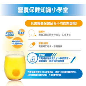 力度伸® 維他命C+D+鋅 發泡錠 (3) 力度伸® 維他命C+D+鋅 發泡錠 (3)